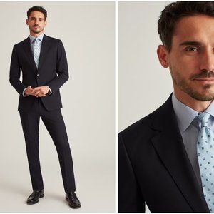 Bonobos Navy Suit (Jetsetter Stretch Wool Suit) -- 36R Jacket / 30" Pants